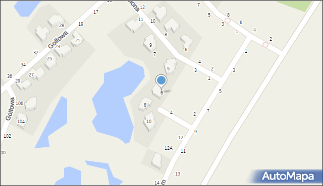 Kryniczno, Pod Lasem, 6, mapa Kryniczno