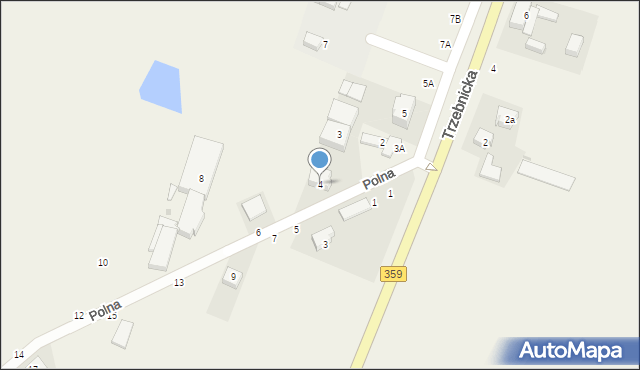 Kryniczno, Polna, 4, mapa Kryniczno