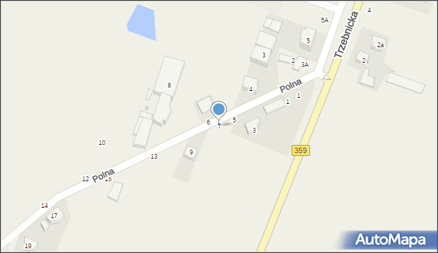 Kryniczno, Polna, 7, mapa Kryniczno