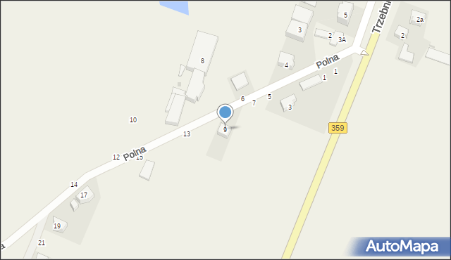 Kryniczno, Polna, 9, mapa Kryniczno