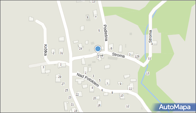 Krzeszowice, Podleśna, 2, mapa Krzeszowice