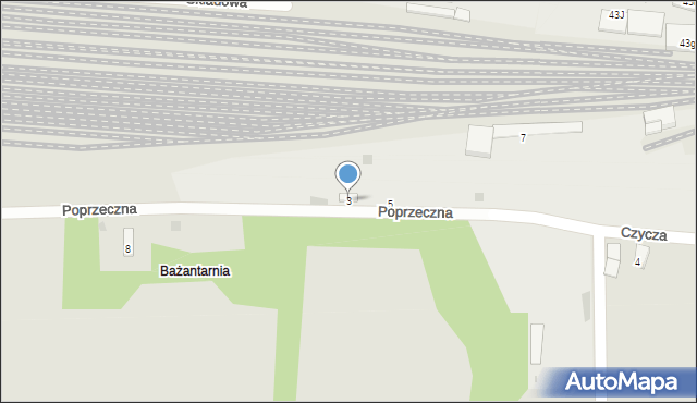 Krzeszowice, Poprzeczna, 3, mapa Krzeszowice