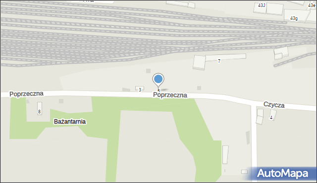 Krzeszowice, Poprzeczna, 5, mapa Krzeszowice