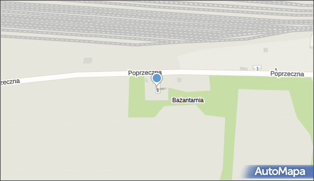 Krzeszowice, Poprzeczna, 8, mapa Krzeszowice