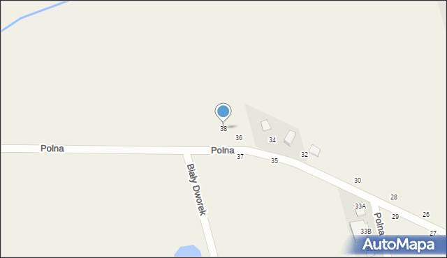 Krzyszkowo, Polna, 38, mapa Krzyszkowo