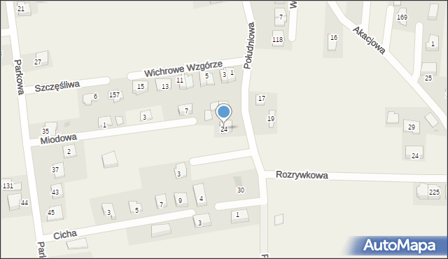 Krzysztoforzyce, Południowa, 24, mapa Krzysztoforzyce