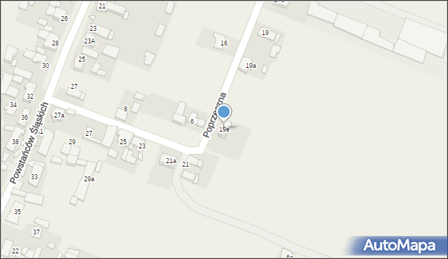 Krzyżowa Dolina, Poprzeczna, 19e, mapa Krzyżowa Dolina