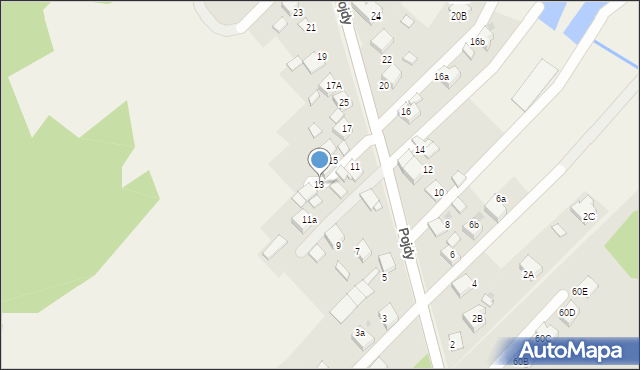 Książenice, Pojdy, ks., 13, mapa Książenice