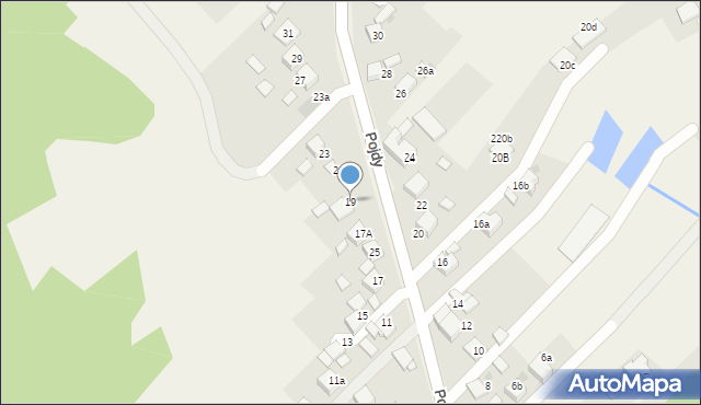 Książenice, Pojdy, ks., 19, mapa Książenice