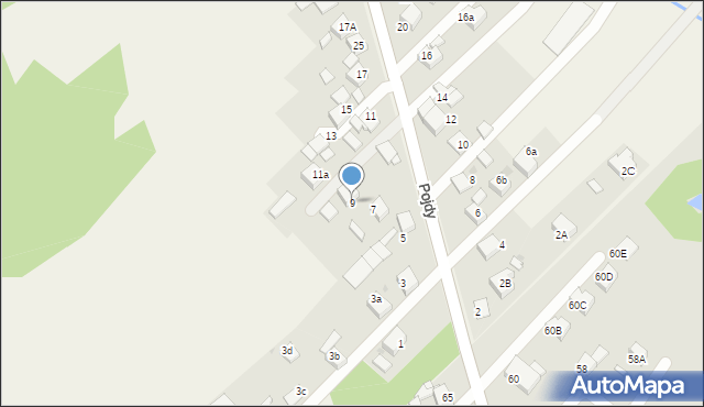 Książenice, Pojdy, ks., 9, mapa Książenice