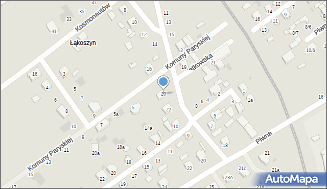 Kutno, Powstania Styczniowego, 20, mapa Kutno