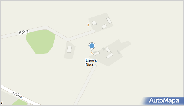 Kuźnica Grodziska, Polna, 5, mapa Kuźnica Grodziska