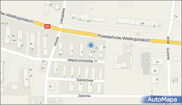 Kwilcz, Powstańców Wielkopolskich, 3, mapa Kwilcz