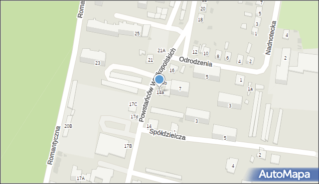 Łabiszyn, Powstańców Wielkopolskich, 14a, mapa Łabiszyn