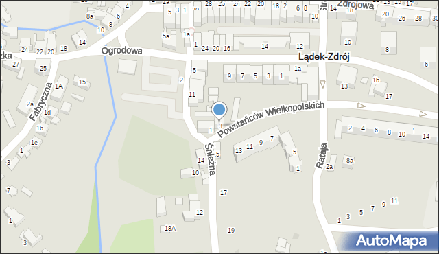 Lądek-Zdrój, Powstańców Wielkopolskich, 3, mapa Lądek-Zdrój