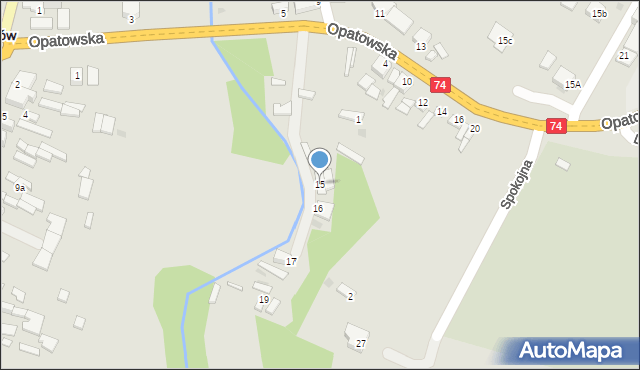 Łagów, Podskale, 15, mapa Łagów