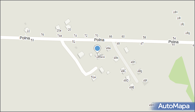 Łańcut, Polna, 49c, mapa Łańcut