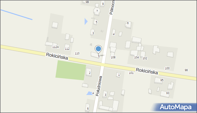 Łaznowska Wola, Północna, 1, mapa Łaznowska Wola