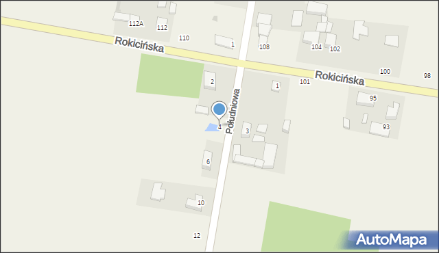 Łaznowska Wola, Południowa, 4, mapa Łaznowska Wola