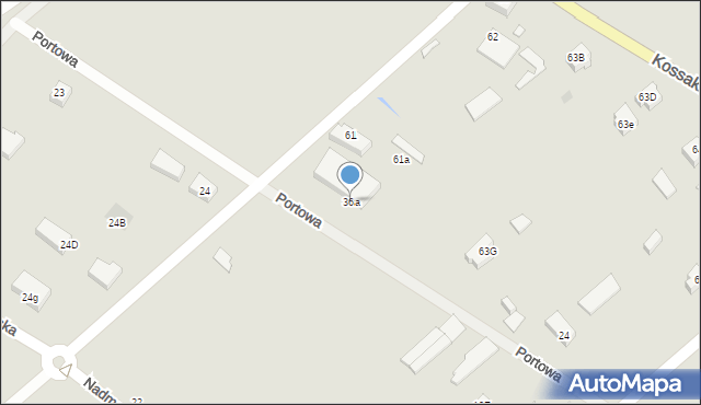 Lębork, Portowa, 36a, mapa Lębork
