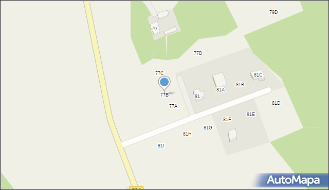 Łebunia, Pomorska, 77B, mapa Łebunia