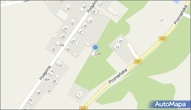 Łęczyca, Poznańska, 11, mapa Łęczyca