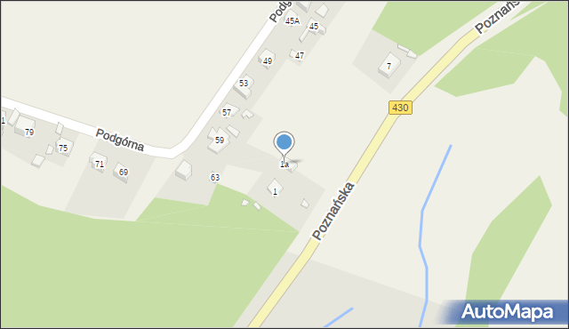 Łęczyca, Poznańska, 1a, mapa Łęczyca