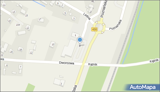 Łęczyca, Poznańska, 37, mapa Łęczyca