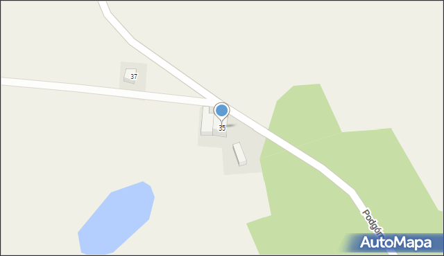 Łęczyce, Podgórna, 35, mapa Łęczyce