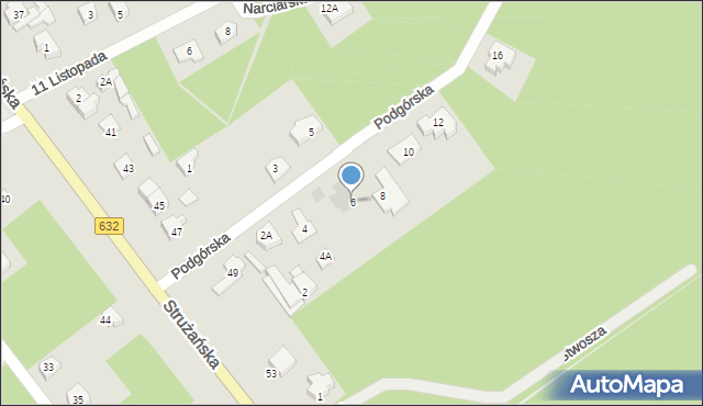 Legionowo, Podgórska, 6, mapa Legionowo