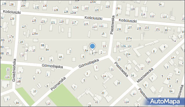 Legionowo, Poznańska, 4, mapa Legionowo