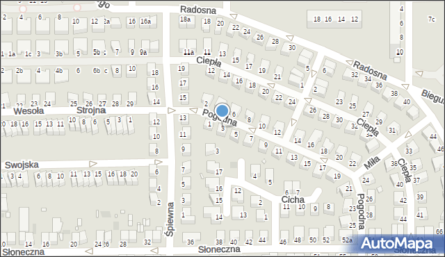 Legnica, Pogodna, 3, mapa Legnicy