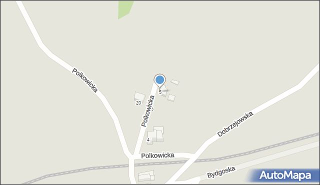 Legnica, Polkowicka, 5, mapa Legnicy