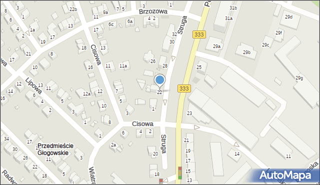 Legnica, Poznańska, 22, mapa Legnicy