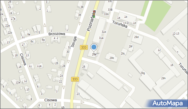 Legnica, Poznańska, 29a, mapa Legnicy