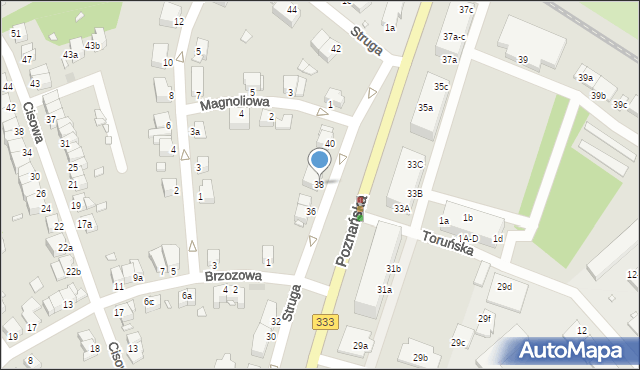 Legnica, Poznańska, 38, mapa Legnicy