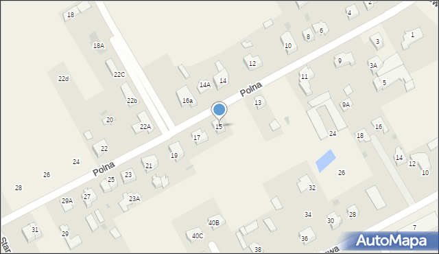 Łęgowo, Polna, 15, mapa Łęgowo