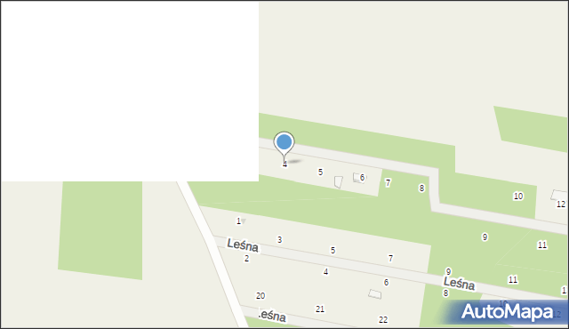 Leśnica, Pod Dębami, 4, mapa Leśnica