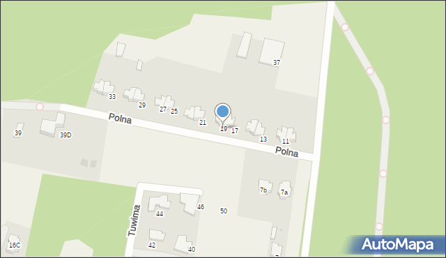 Leszno, Polna, 19, mapa Leszno