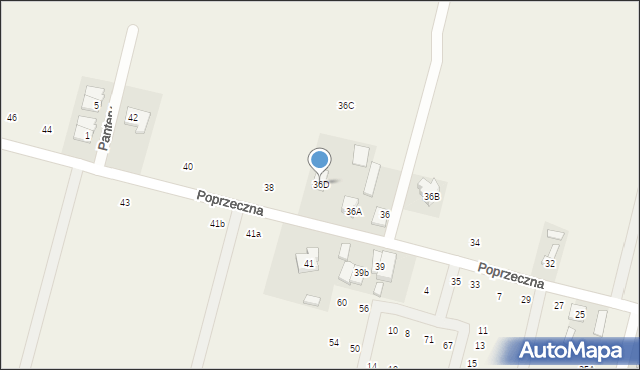 Lesznowola, Poprzeczna, 36D, mapa Lesznowola