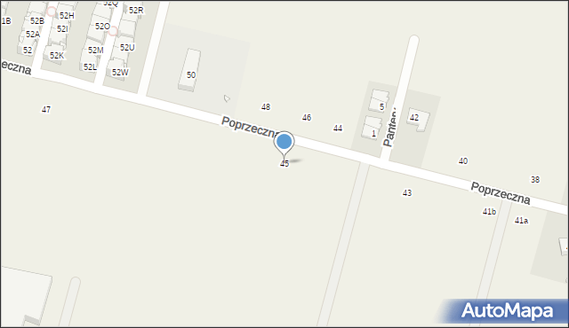 Lesznowola, Poprzeczna, 45, mapa Lesznowola