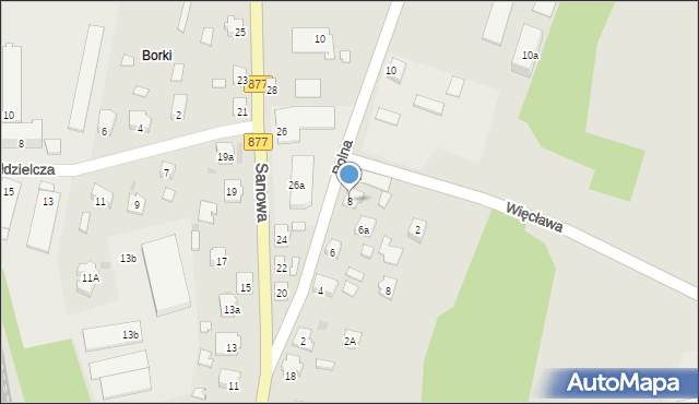 Leżajsk, Polna, 8, mapa Leżajsk