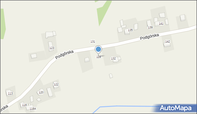 Lgota, Podgórska, 128, mapa Lgota