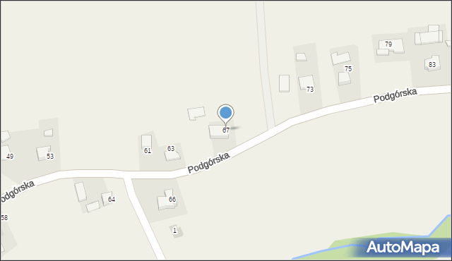 Lgota, Podgórska, 67, mapa Lgota