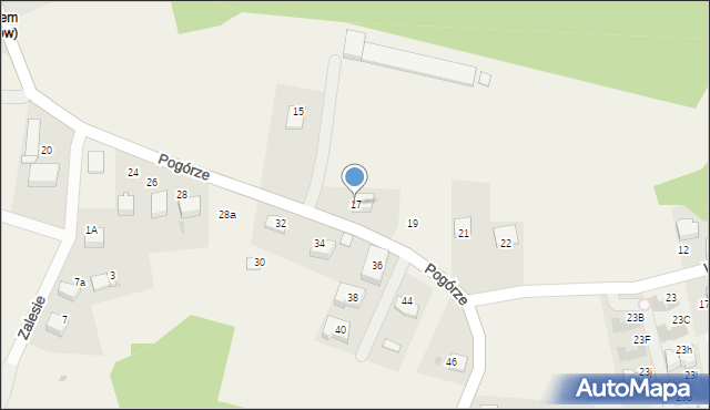 Libertów, Pogórze, 17, mapa Libertów