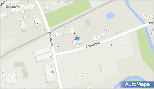 Lidzbark, Poświętna, 14, mapa Lidzbark