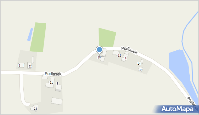 Ligota, Podlasek, 10, mapa Ligota