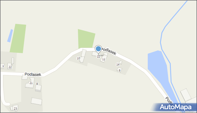 Ligota, Podlasek, 12, mapa Ligota