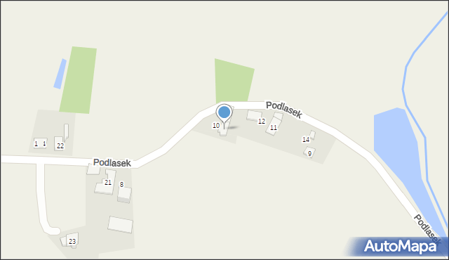 Ligota, Podlasek, 13, mapa Ligota