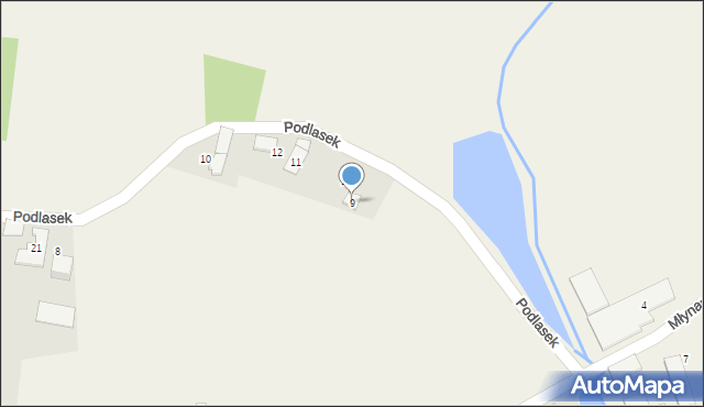 Ligota, Podlasek, 9, mapa Ligota